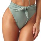 Montce Swim - Pistache Paula Tie-up Bikini Bottom