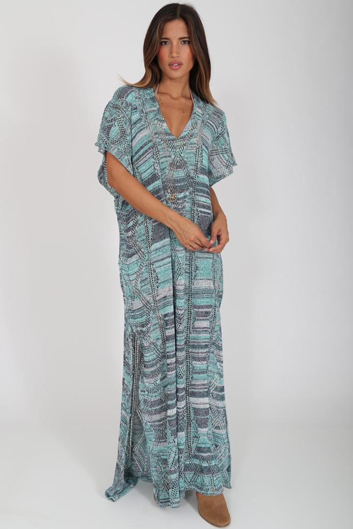 Goddis - Alisha Caftan In Grecian Sky
