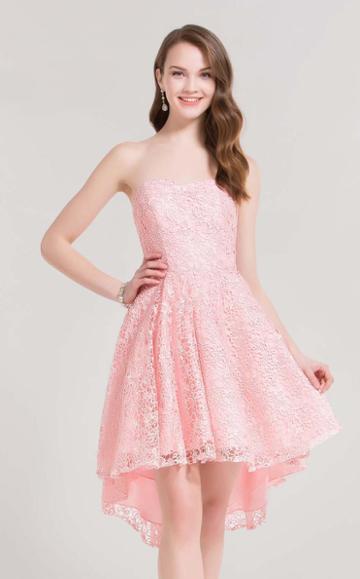 Alyce Paris - 3696 Lacy Semi Sweetheart Cocktail Dress