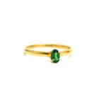 Tresor Collection - 18k Yellow Gold Ring In Green Tourmaline Oval