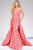 Jovani - Floral Printed Long Dress 45934