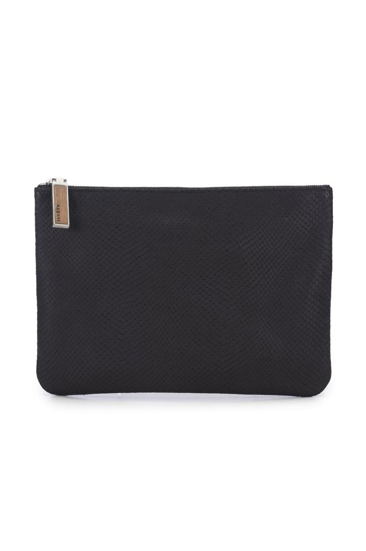 August Handbags - The Portofino In Black Python
