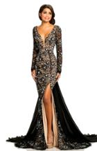 Johnathan Kayne - 8009 Fitted Lace Mermaid Gown With Train