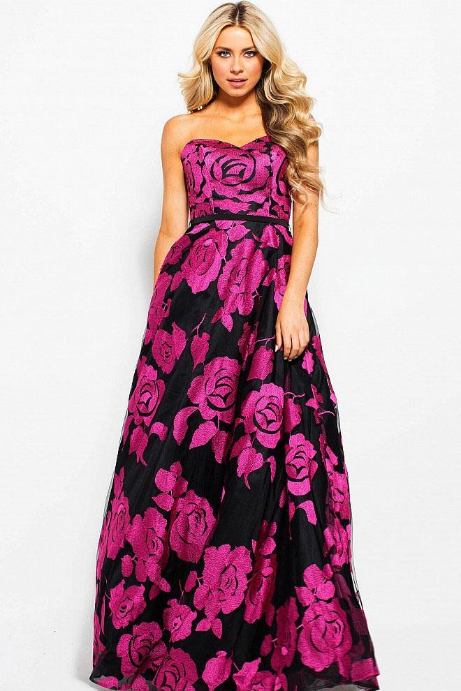 Jovani - Jvn60044 Strapless Sweetheart A-line Dress