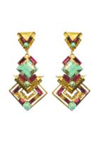 Elizabeth Cole Jewelry - Shea Earring Turquoise Fuchsia