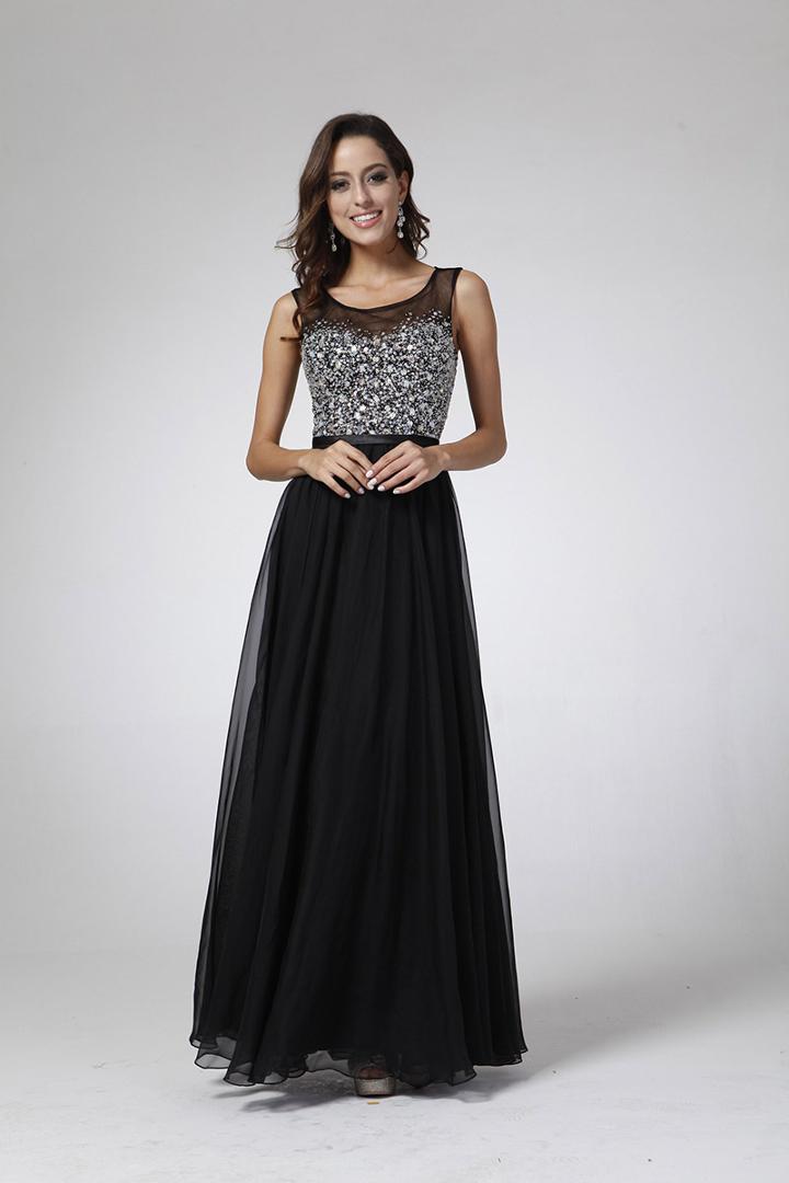 Cinderella Divine - Bejeweled Illusion Bodice A-line Gown