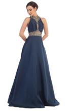 May Queen - Halter Neck With Bead Embellishment Ball Gown Rq7394