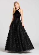 Ellie Wilde - Ew118075 Embellished Halter A-line Dress