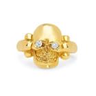 Logan Hollowell - Celtic Skull Ring With Diamond Eyes