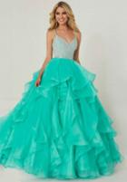 Tiffany Homecoming - 16300 Bedazzled Sweetheart Organza Ballgown