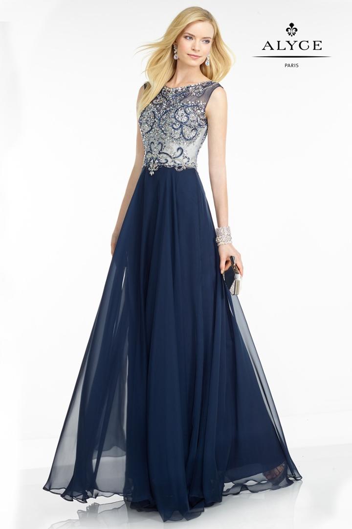 Alyce Paris Black Label - 5741 Dress In Ocean