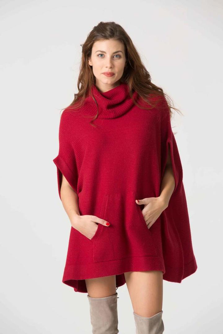 Minnie Rose - Cashmere Rib Statement Sweater - 18538