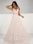 Paris Prom By Mon Cheri - 116752 Long Dress In Blush
