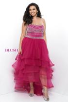 Blush Too - Beaded Layered Long Dress 11271w