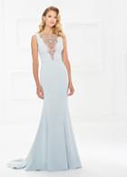 Montage By Mon Cheri - 118980 Ornate Beaded Neck Illusion Evening Gown