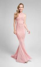Terani Couture - Elegant Beaded High Neck Polyester Mermaid Gown 1712p2450