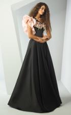 Mnm Couture - G0889 Floral And Stone Embellished A-line Gown