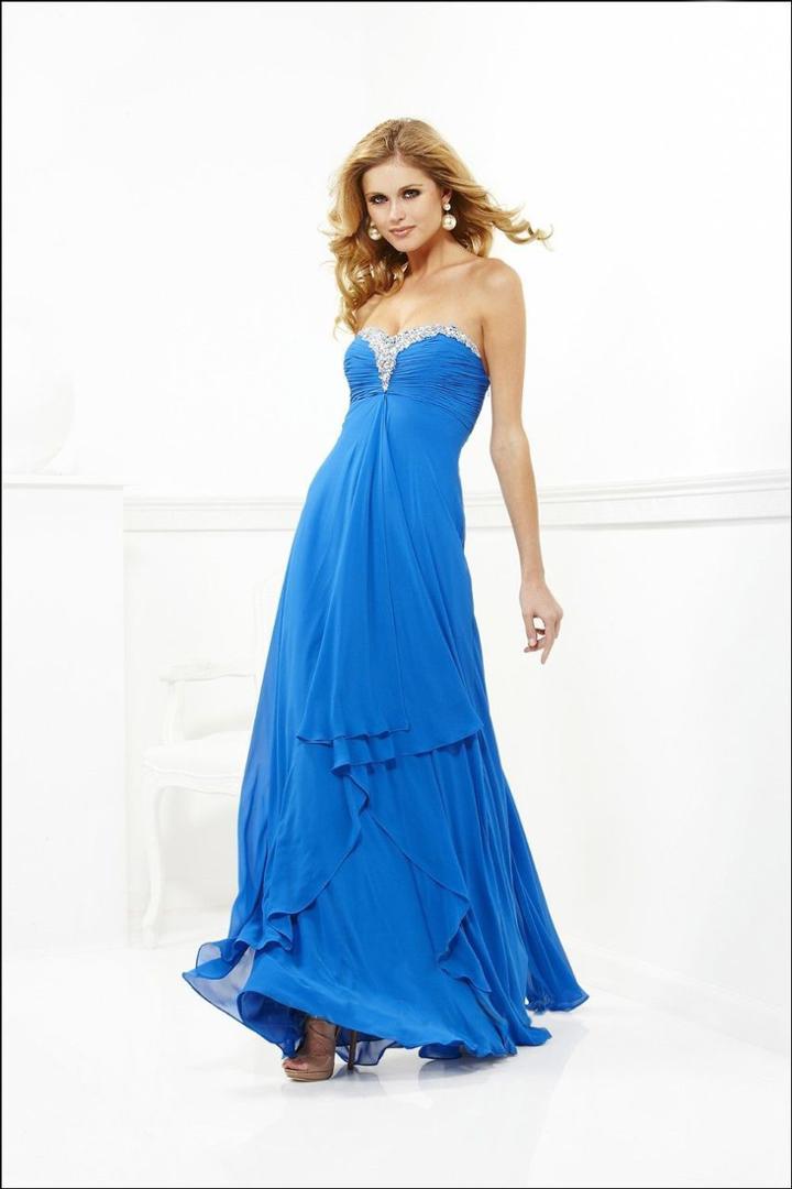 Faviana - 7101 Ornate Ruched Empire Gown