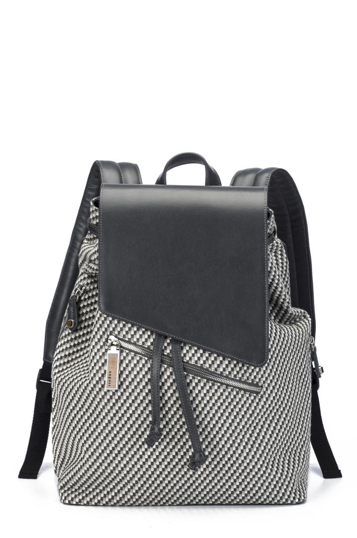 August Handbags - The Denali In Graphite Woven
