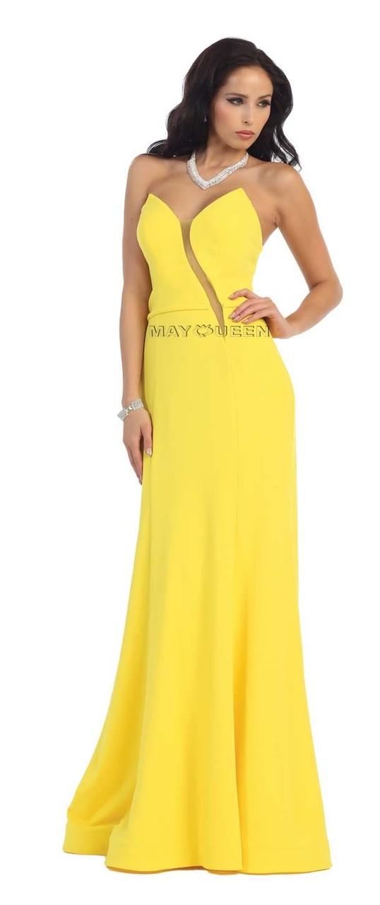 Sweetheart With Illusion Panel Sheath Jersey Dress