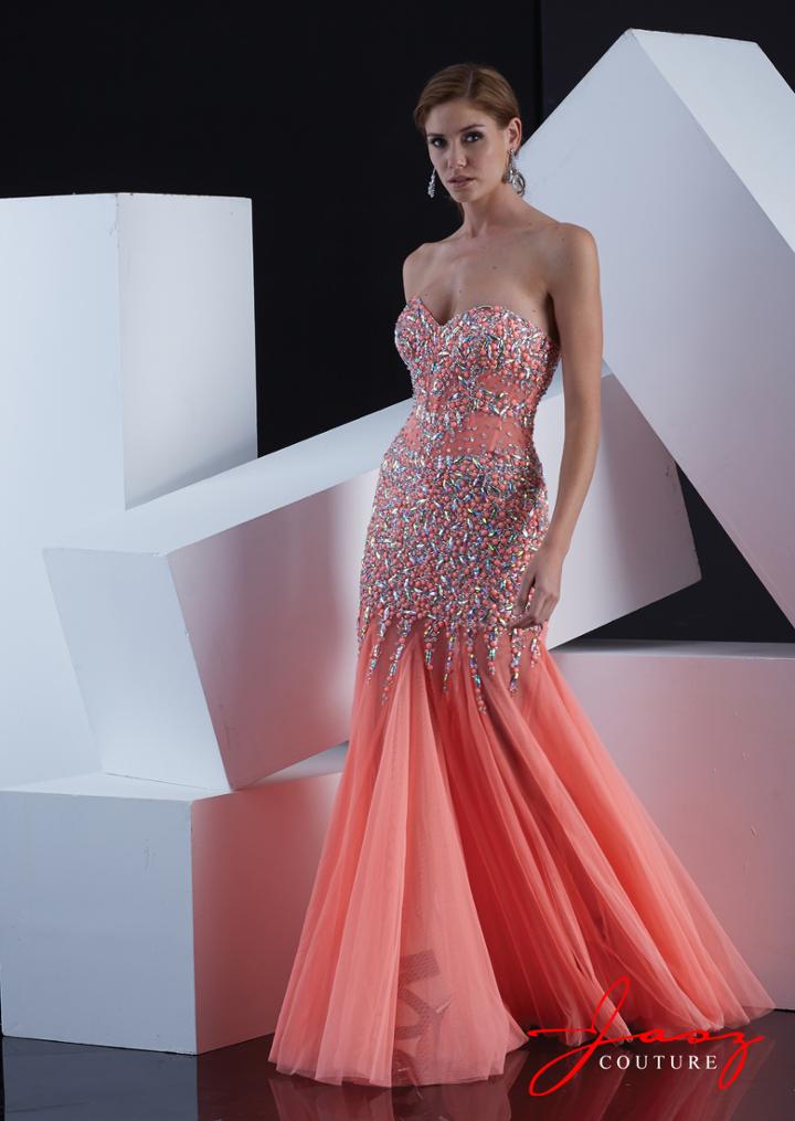 Jasz Couture - 5353 Dress In Coral