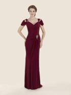 Rina Di Montella - Rd1748 Cold Shouder Stretch English Net Gown