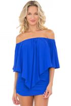 Luli Fama - Cosita Buena Cover Ups Tassels Party Dress In Electric Blue (l177981)