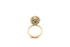 Tresor Collection - Champaign Diamond Sphere Ball Ring In 18k Yellow Gold