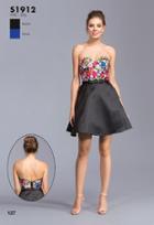 Aspeed - S1912 Multi-colored Embroidered Homecoming Dress