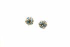 Tresor Collection - Blue Topaz Origami Sphere Ball Earrings In 18k Yellow Gold