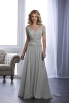 Christina Wu Elegance - 17849 Beaded Lace Illusion Bateau Gown