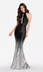 Alyce Paris - 600341 Sequined Ombre Halter Mermaid Gown