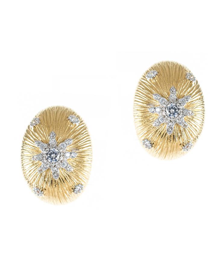 Jarin K Jewelry - Oval Sunburst Earrings