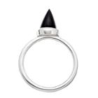 Heather Hawkins - Gemstone Bullet Ring In Black Spinel/wg
