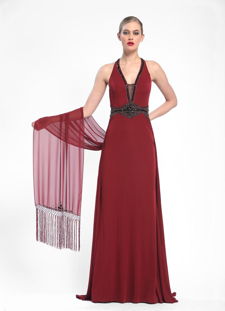 Sue Wong - N5347 In Burgundy