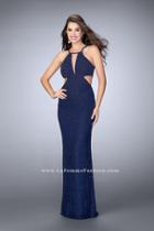 Strappy Halter Style Beaded Prom Dress 23941
