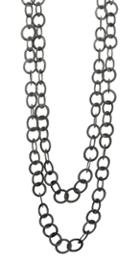 Nina Nguyen Jewelry - Moon Medium Oxidized Necklace Style 2