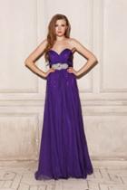 Angela And Alison - 21037 Strapless Ruched Sweetheart Empire Gown