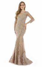 Morrell Maxie - 15905 Embroidered Illusion Scoop Evening Gown