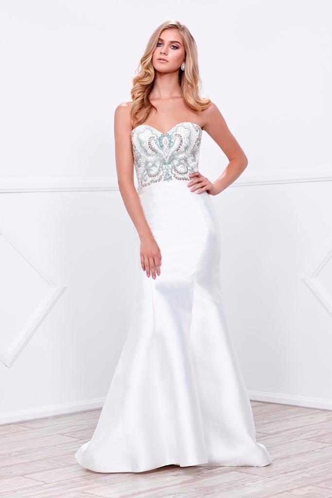 Nox Anabel - Strapless Beaded Sweetheart Long Mermaid Dress 8257