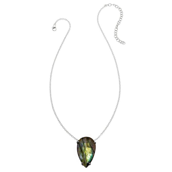 Heather Hawkins - Lotus Beauty Necklace In Labradorite