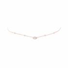 Logan Hollowell - New! 5 Diamond Orbit Bezel Choker With Angel Eye Diamond Center