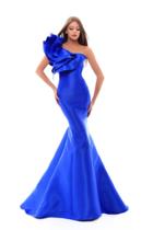 Tarik Ediz - 50202 Oversized Ruffle Asymmetrical Mermaid Gown