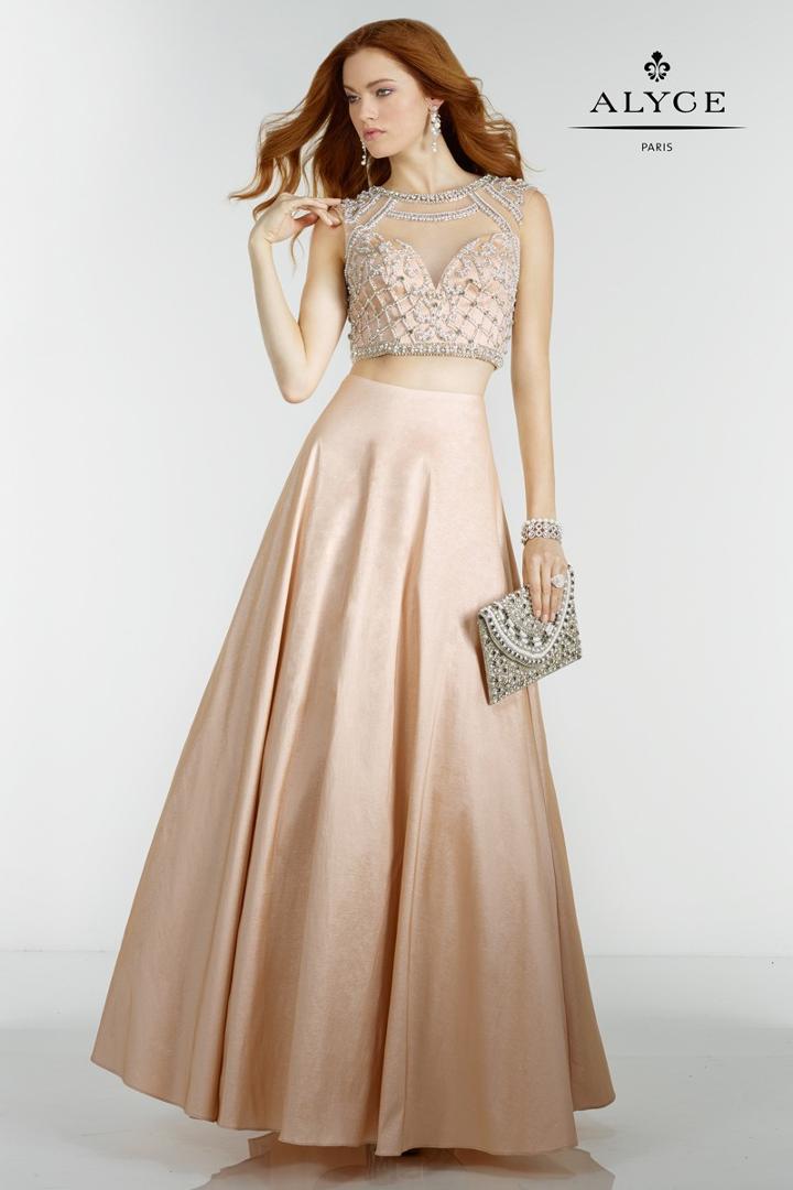 Alyce Paris - 6613 Prom Dress In Almond Pearl