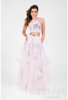 Terani Prom - Two Piece Halter Layered A-line Prom Gown 1711p2809