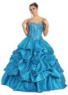 May Queen - Elaborate Sweetheart Taffeta Ball Gown With Bolero Mq744