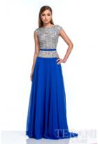 Terani Evening - Embellished Bateau Neck A-line Gown 151m0351b