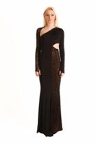 Beside Couture By Gemy - Cpf12 3162 Embellished Long Sleeve Dress