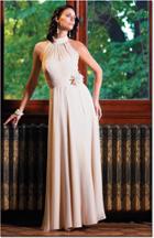 Daymor Couture - 6046 High Halter Neck Evening Gown