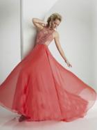 Tiffany Designs - Jeweled Sleeveless A-line Gown 16157